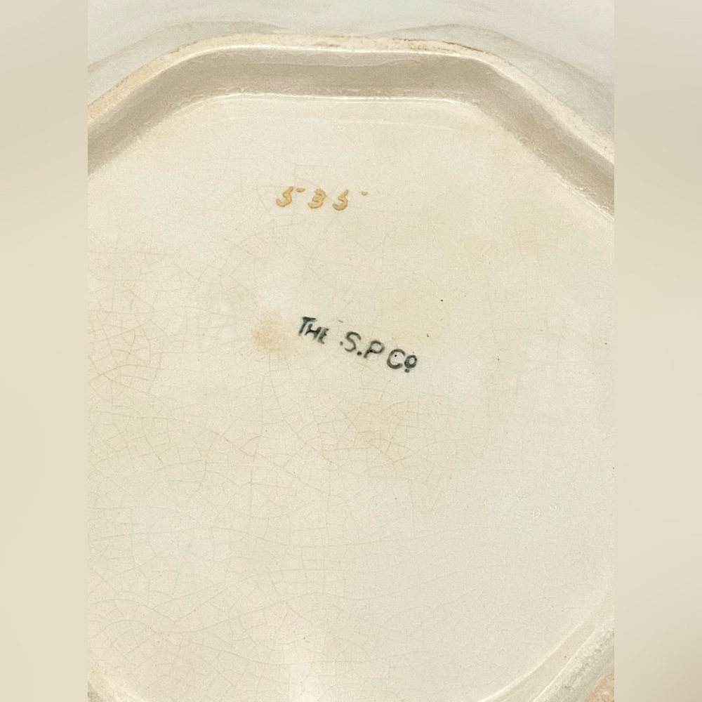 Green Bowl with Grapes, Sebring S.P Company China, Gold Trim, Vintage EUC - Picture 5 of 6